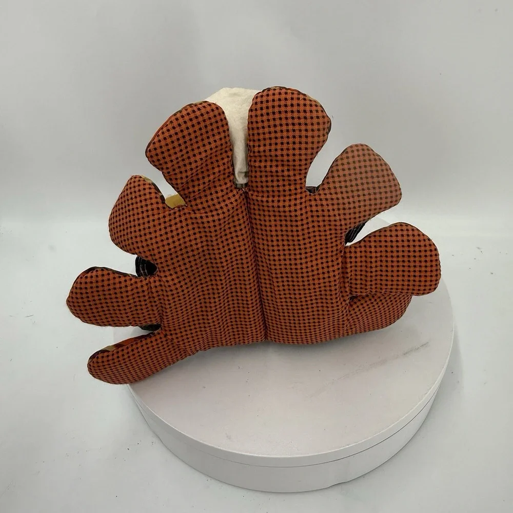 Vintage Fabric Thanksgiving Turkey Shelf Sitter Pilgrim Folk Art Fall Decor